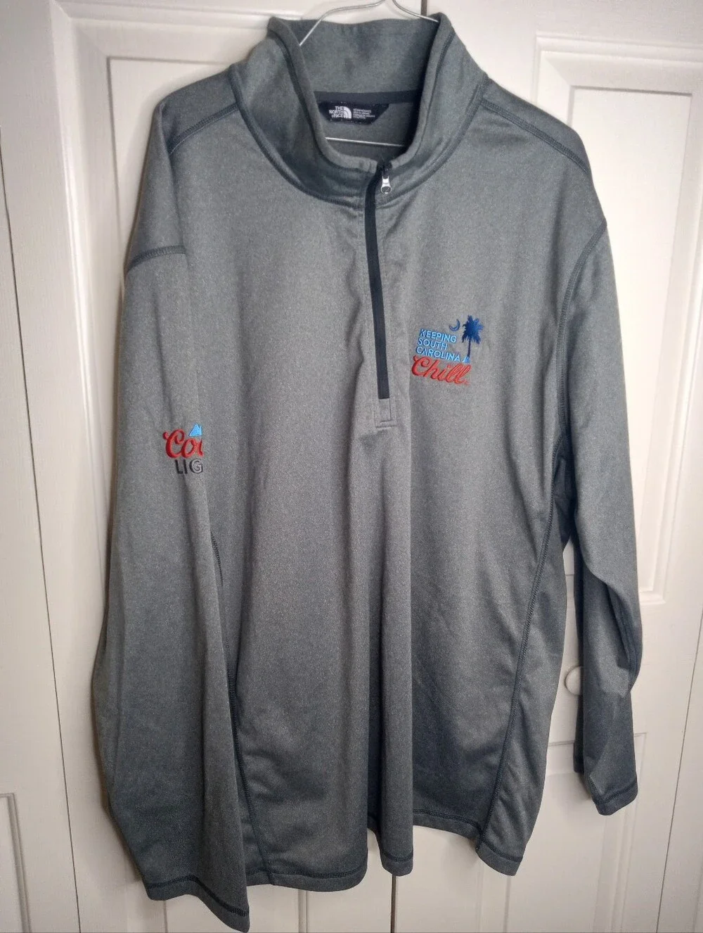 North Face South Carolina Coors Light 3XL Pullover Zip Performance Sweatshirt